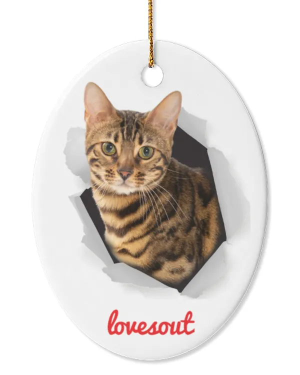 Oval Ceramic Ornament (US)
