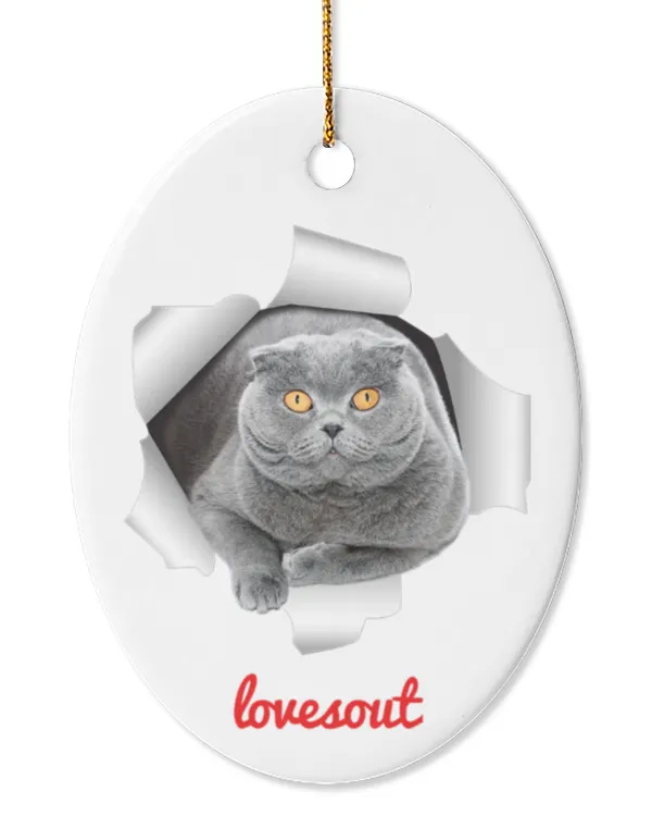 Oval Ceramic Ornament (US)