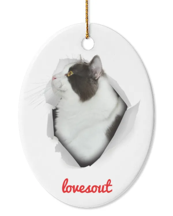 Oval Ceramic Ornament (US)