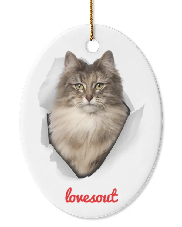 Oval Ceramic Ornament (US)