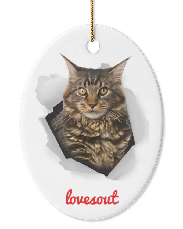 Oval Ceramic Ornament (US)