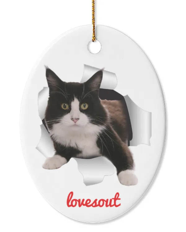 Oval Ceramic Ornament (US)
