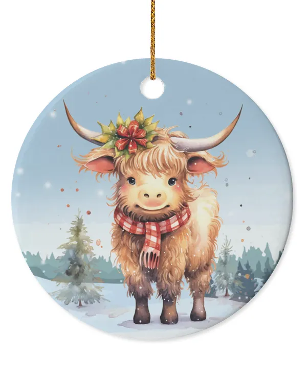 Circle Ceramic Ornament (US)