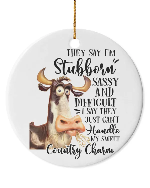 Circle Ceramic Ornament (US)