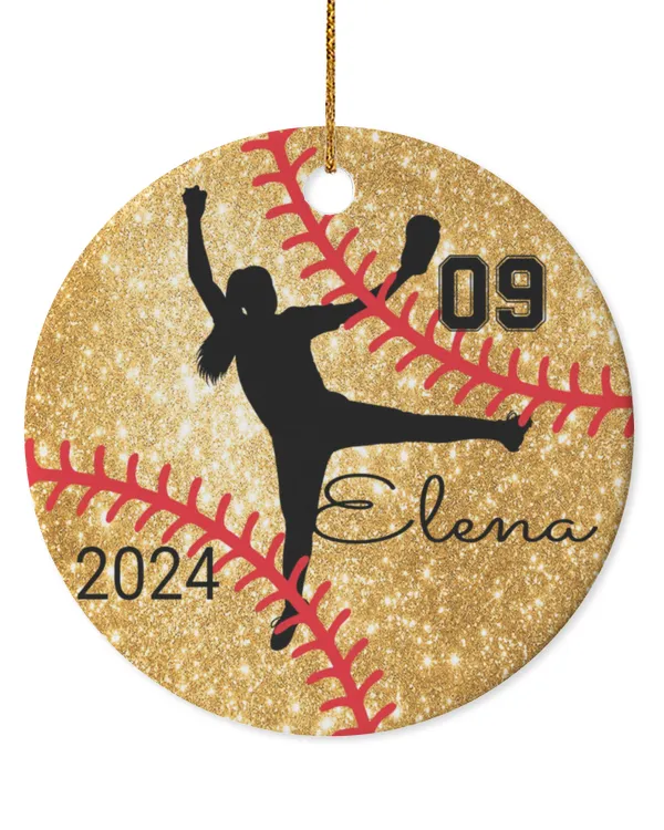 Circle Ceramic Ornament (US)