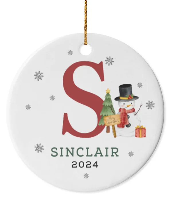 Circle Ceramic Ornament (US)