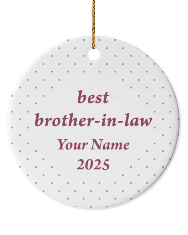 Circle Ceramic Ornament (US)