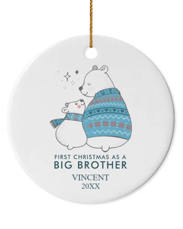 Circle Ceramic Ornament (US)