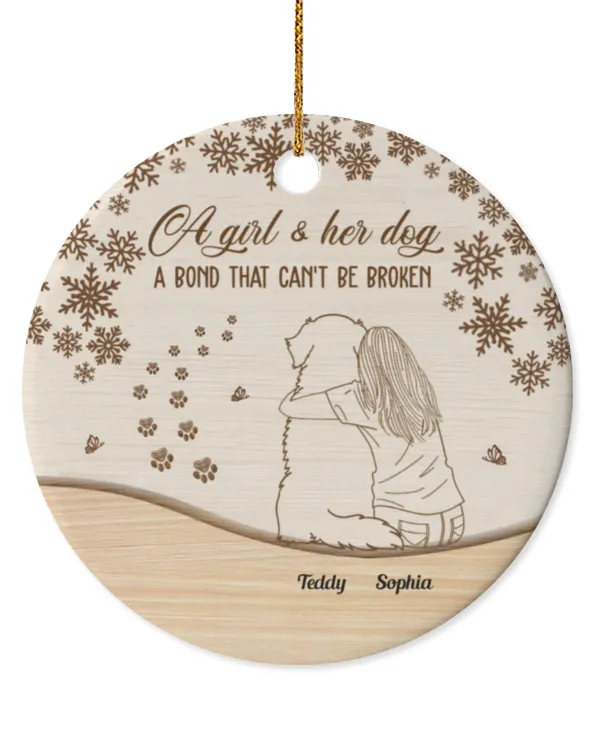 Circle Ceramic Ornament (US)