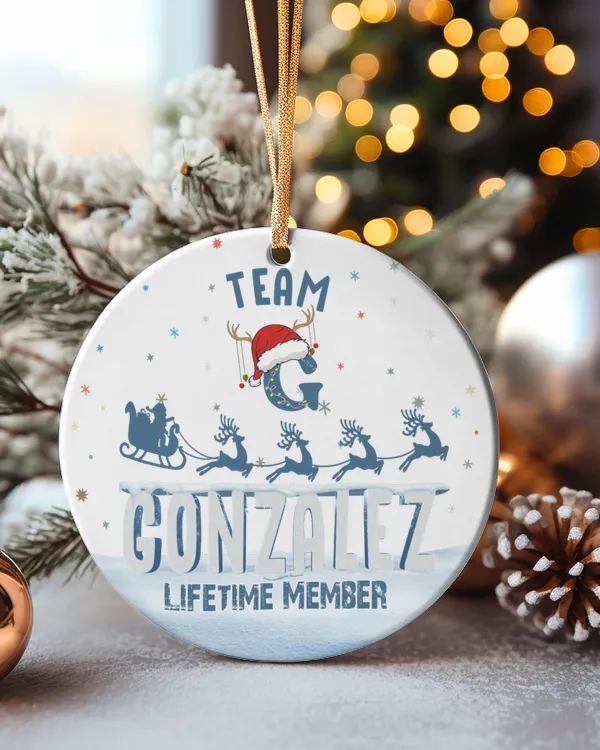 Circle Ceramic Ornament (US)