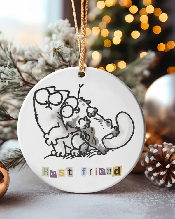 Circle Ceramic Ornament (US)