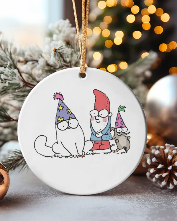 Circle Ceramic Ornament (US)