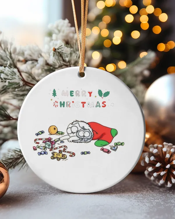 Circle Ceramic Ornament (US)