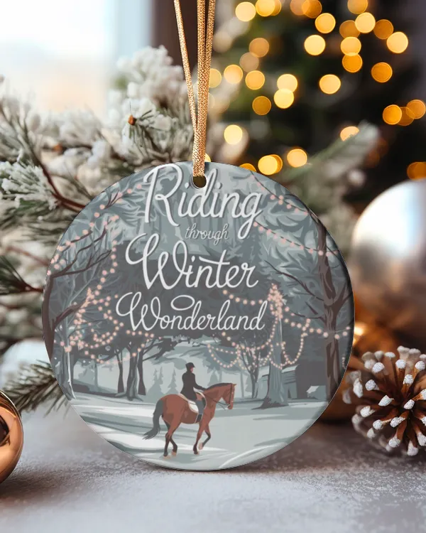 Circle Ceramic Ornament (US)