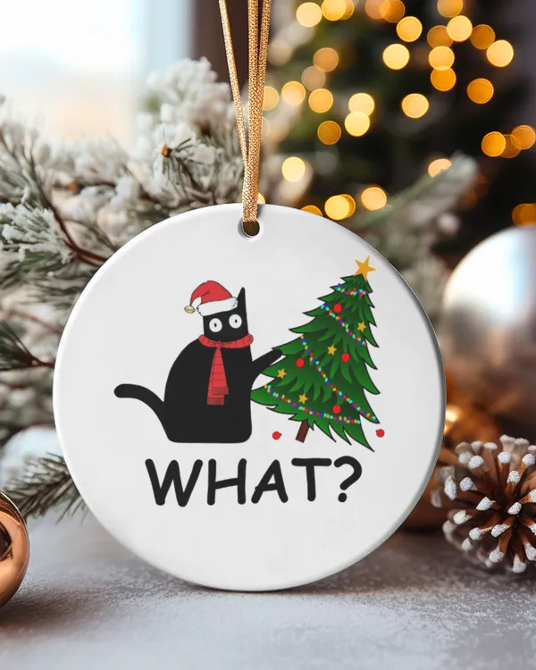 Circle Ceramic Ornament (US)
