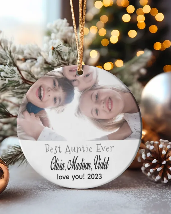 Circle Ceramic Ornament (US)