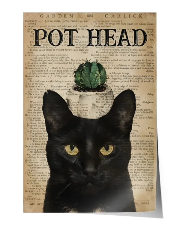 ETTP2418 Black Cat Pot Head