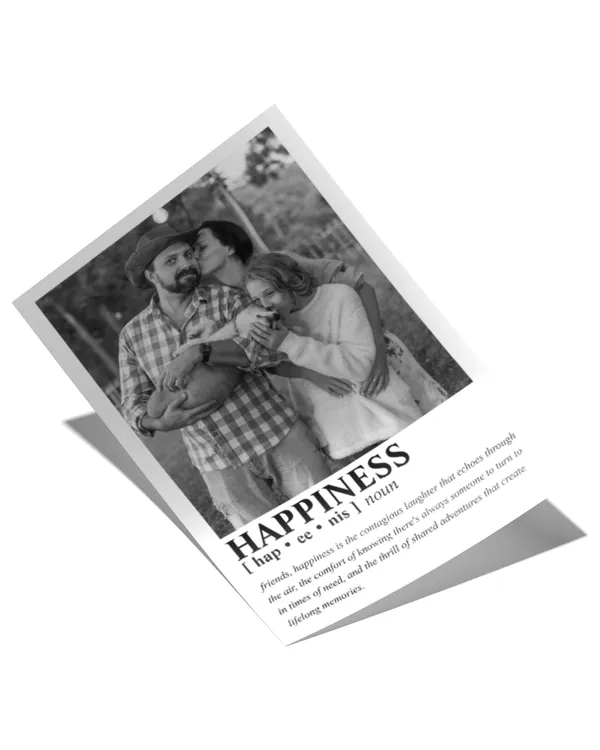 Custom Photo Personalized Text Family Portrait Poster, Gifts For Husband, Gifts Idea For Husband