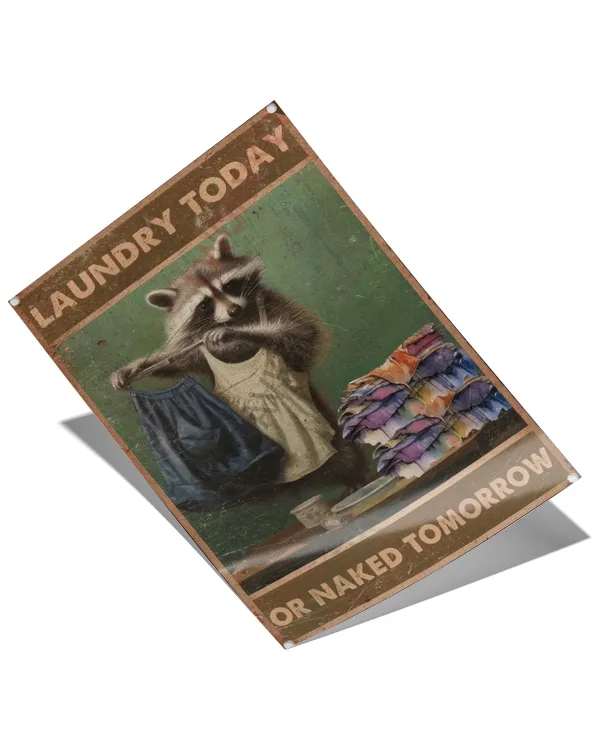 Laundry Today Hand Poster