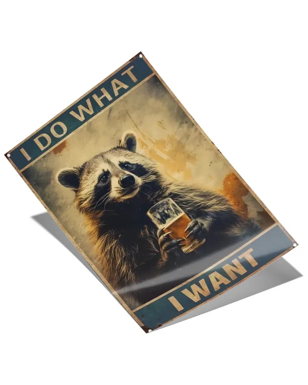 I Do What I Want Satin Portrait Poster