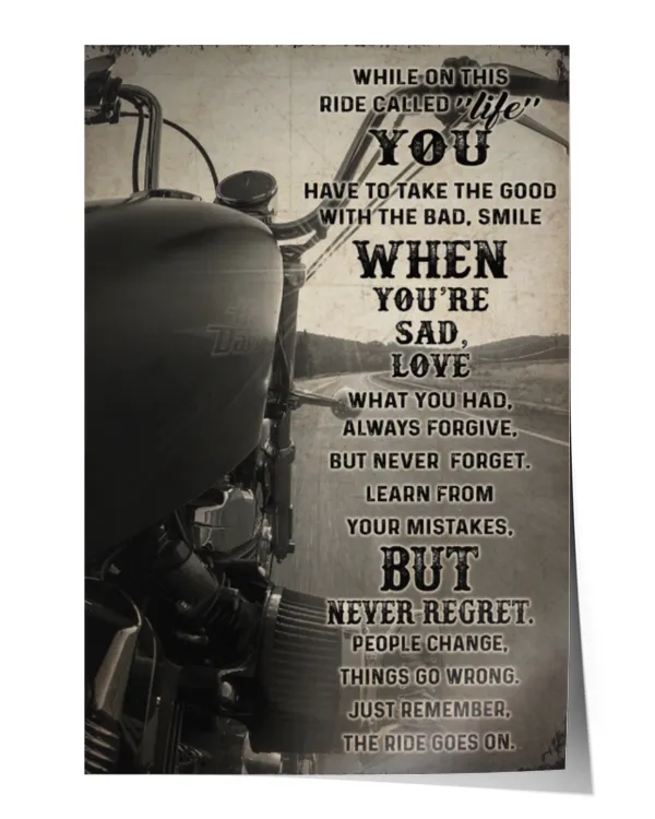 home decor wall posters hd on this ride vertical poster ideal gift - Satin Portrait Poster (12x18in) Satin Portrait Poster (12x18in)