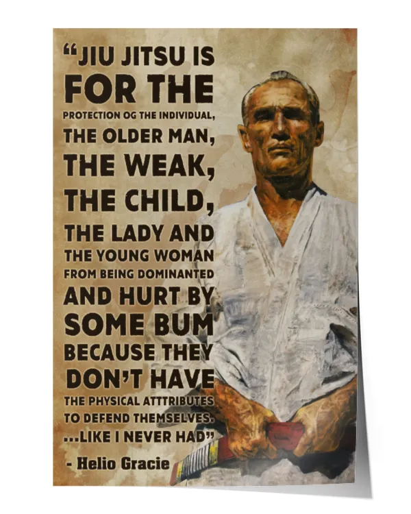 home decor wall posters hg jiu jitsu is vertical poster ideal gift - Satin Portrait Poster (12x18in) Satin Portrait Poster (12x18in)