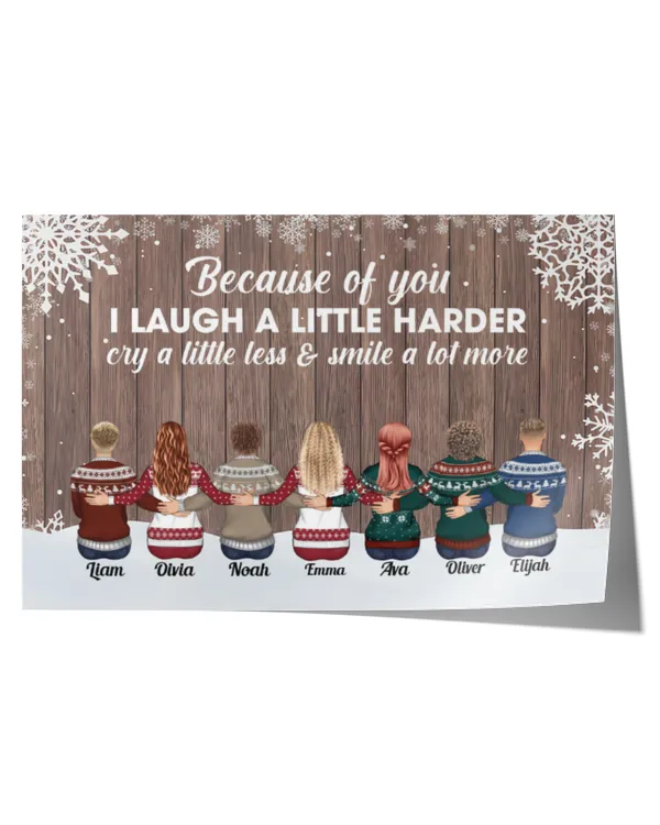 The Love Between Family Is Forever - Personalized Wrapped Poster, Gifts For Mom, Gifts Idea For Mom, Mother's Day Gift