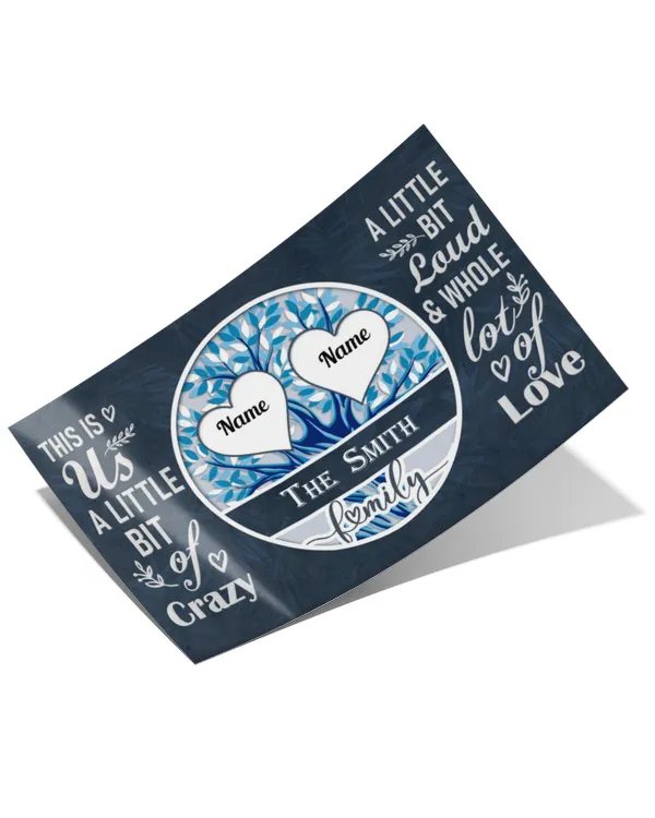 Family A Whole Lot Of Love - Personalized Poster, Gifts For Grandpa, Gifts Idea For Grandpa