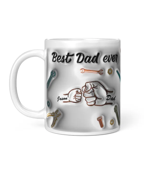 [UNIQUE] BEST DAD EVER HAND BUMP 3D PRINTED