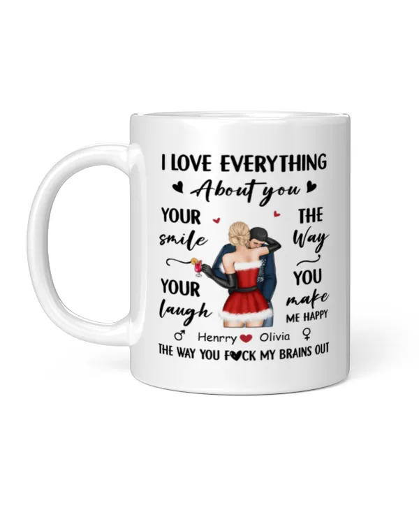 I Love Everything About You - Personalized Mug, Gift For Boyfriend, Gift Idea For Boyfriend