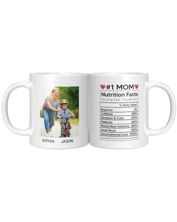 Mom Nutrition Facts - Personalized Mug - Mother's Day, Loving Gift For Mom