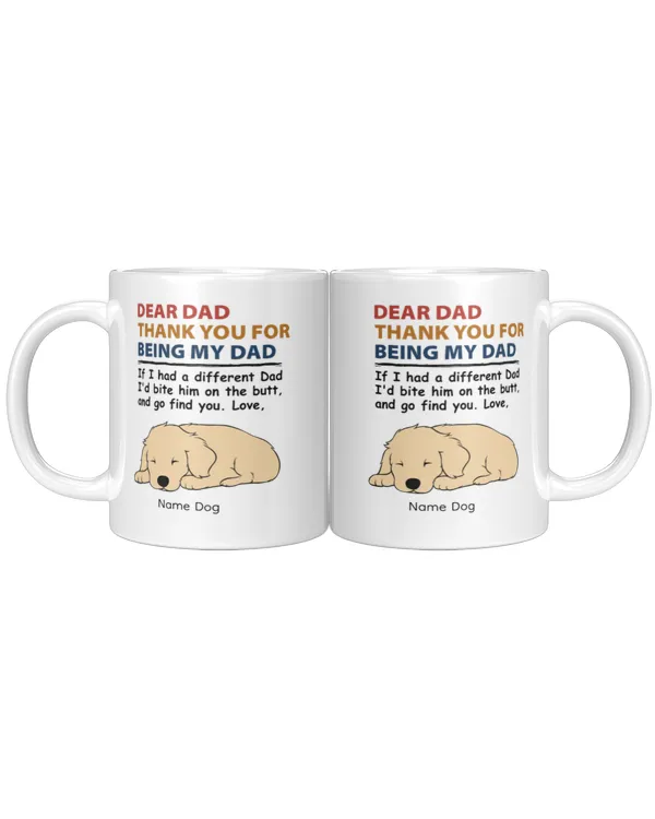 Thank You For Being Our Mom Our Dad Personalized Mug, Gifts For Dog Lovers, Gifts Idea For Dog Lovers