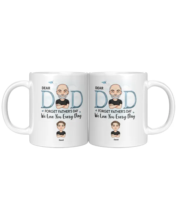 Dear Dad, We Love You - Personalized Mug, Gifts for Dad, Gift idea for Dad, Father's day gift