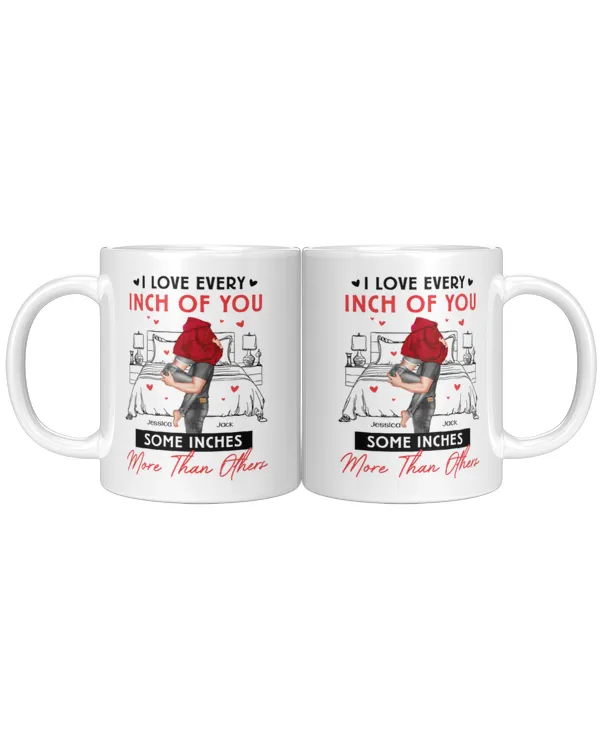 I Love Every Inch Of You - Personalized Color Changing Mug, Gift For Husband, Gift Idea For Husband