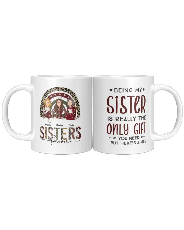 Sister - Here's A Mug - Personalized Mug - Christmas, New Year, Loving Gift For Sistas, Sister, Besties, Best Friends, Soul Sisters, Gifts For Sister, Gifts Idea For Sister