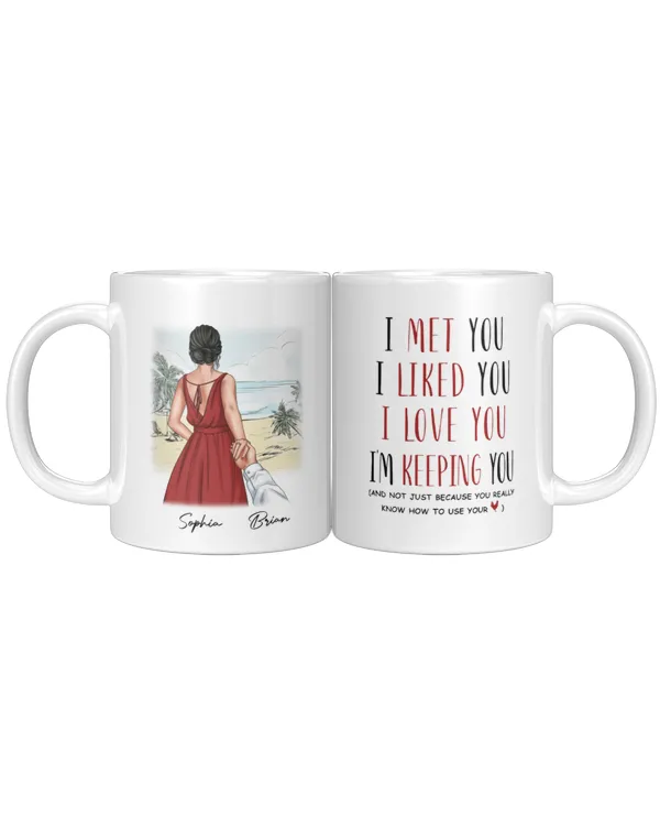 I'm Keeping You - Personalized Mug, Gift For Husband, Gift Idea For Husband