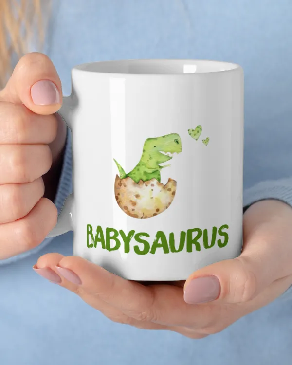 Personalised [T-REX] Funny [BabySaurus] Cute Dinosaur Gift / Family Mug , Personalized Mug, Gift for Dad, Father's Day Gift, Funny Dinosaur Mug, Mug For Dad, Butt Mug