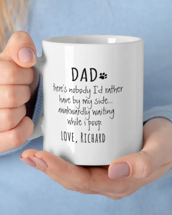 Funny Personalized Dog Dad Coffee-Mug Gifts for Dad