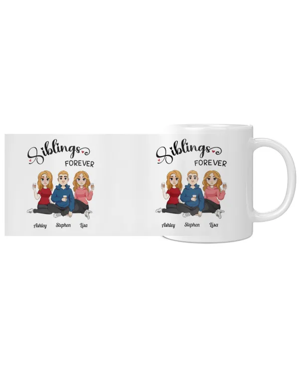 Siblings Forever - Personalized Mug, Gifts for Brother, Gift idea for Brother