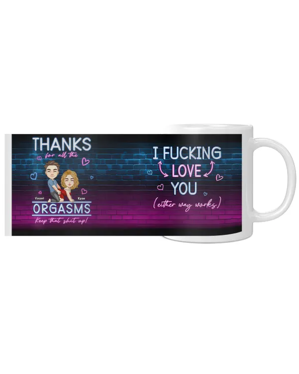 I F-Cking Love You (Either Way Works) - Personalized Mug, Gift For Boyfriend, Gift Idea For Boyfriend