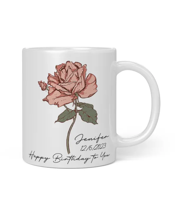 To my daughter custom flower birth name