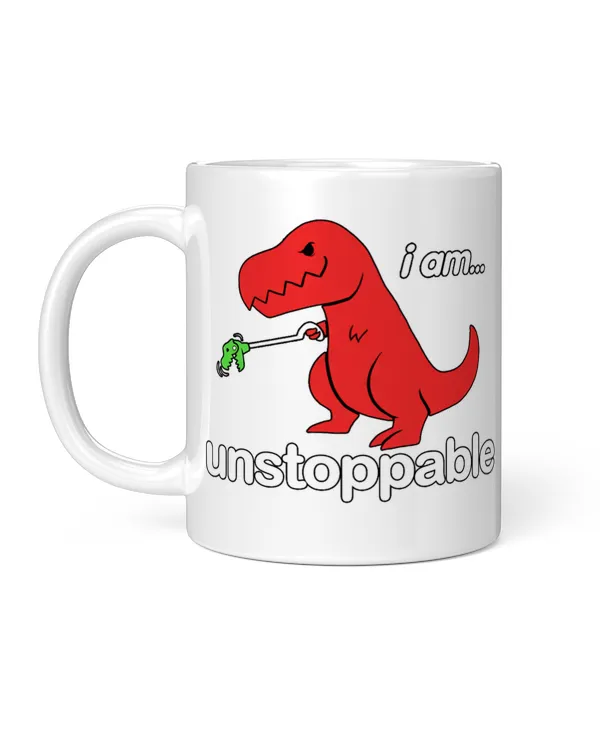 I Am Unstoppable, A Short Story Everyday, Gift for Dad, Father's Day Gift, Birthday Gift Funny Dinosaur Mug, Mug For Dad