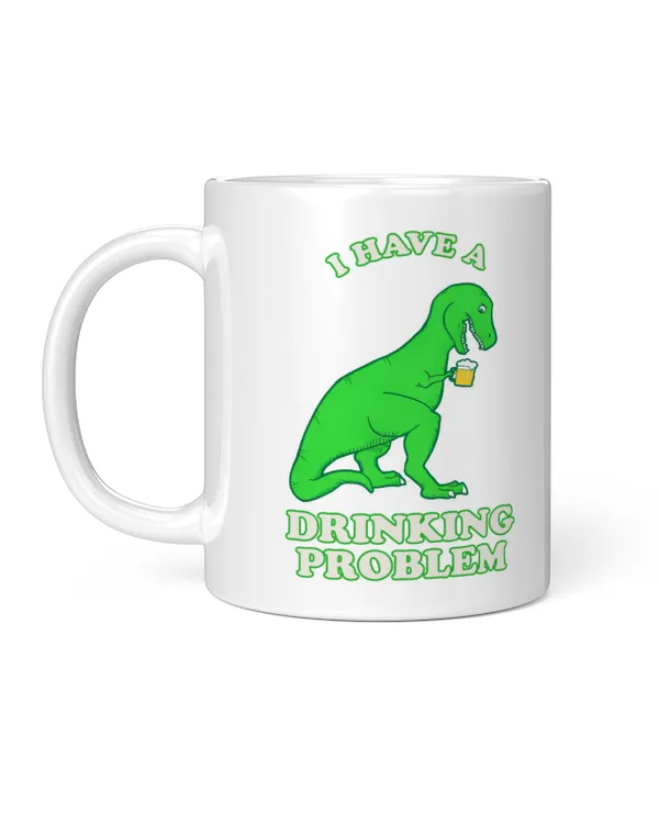 I Have A Drinking Problem. A Short Story Everyday, Gift for Dad, Father's Day Gift, Birthday Gift Funny Dinosaur Mug, Mug For Dad