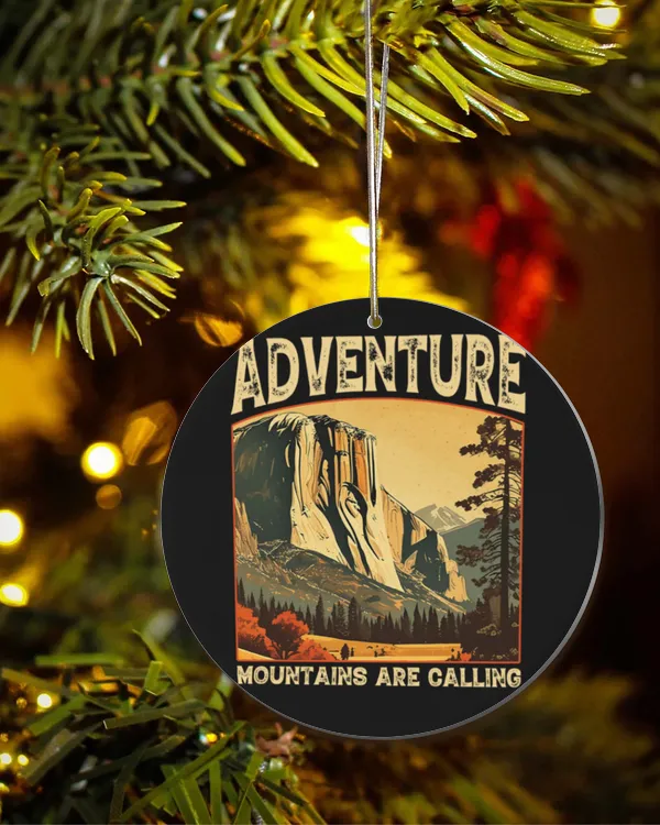 Hiking Trails - Adventure Mountains Are Calling Ornament
