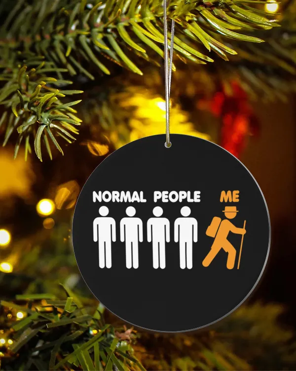 Hiking Trails - Normal People Me Hiking Ornament