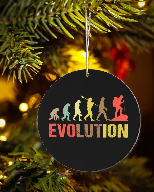 Hiking Trails - Hiking Evolution Ornament