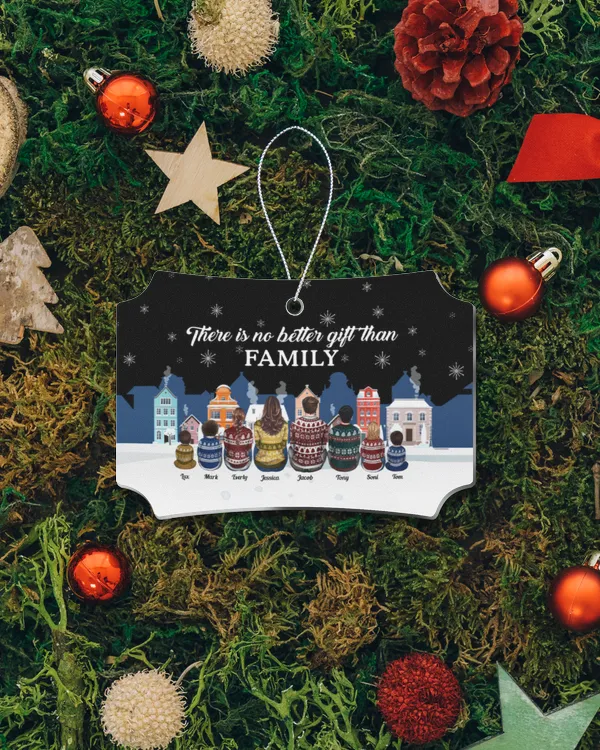 No Greater Gift Than The Love In Family - Personalized Acrylic Ornament, Gifts For Grandpa, Gifts Idea For Grandpa