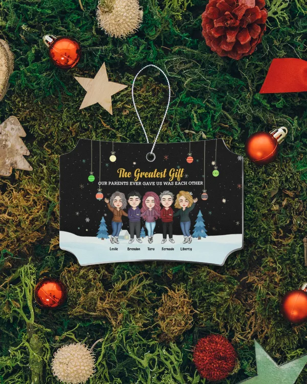 The Greatest Gift For Brothers And Sisters - Personalized Acrylic Ornament, Gifts For Brother, Gifts Idea For Brother