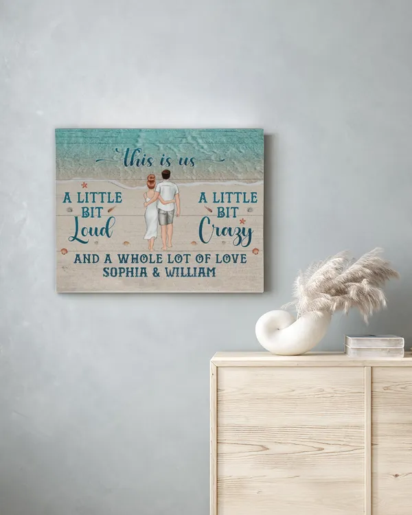 This Is Us A Whole Lot Of Love - Personalized Wrapped Canvas, Gifts For Girlfriend, Gifts Idea For Girlfriend