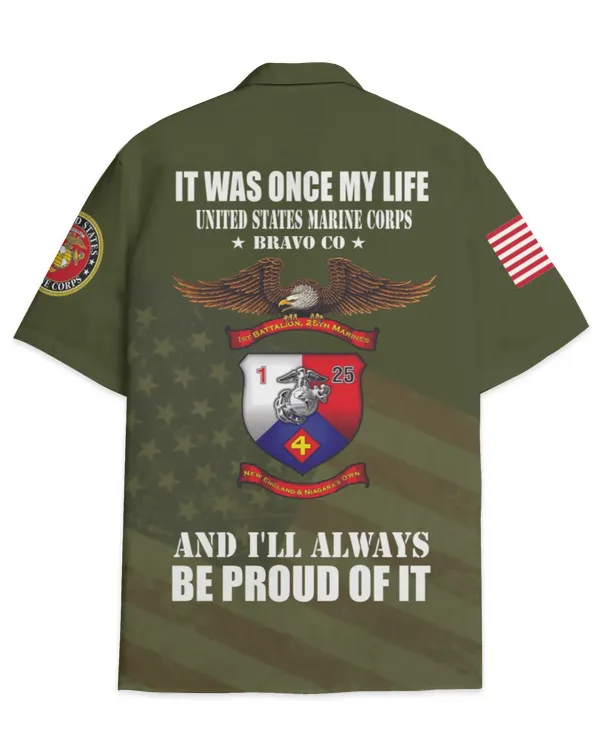 1st Battalion 25th Marines Bravo Co Hawaiian Shirt